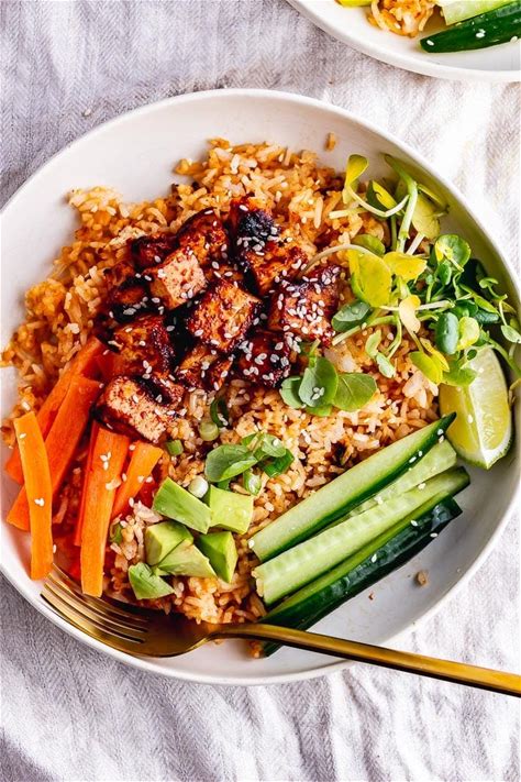 Tofu and Veggie Rice Bowl